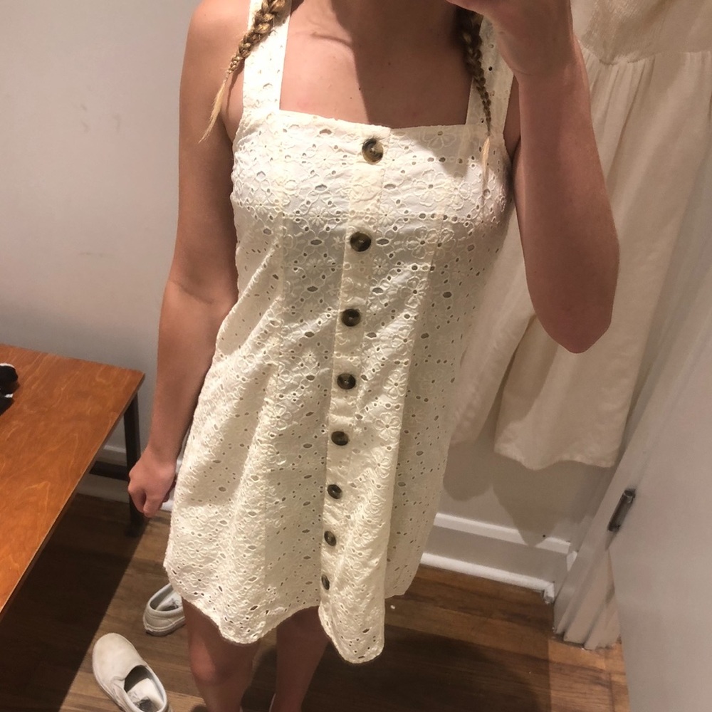 white summer dress
